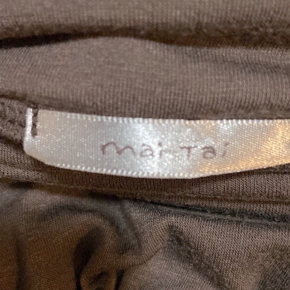 Mai tai midi skirt- lightweight, dark chocolate brown. Soft & comfy. EUC - Picture 3 of 3